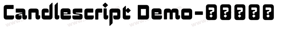 Candlescript Demo字体转换
